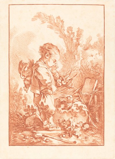 The Marauder The Thief, c. 1769年。 作： Gilles Demarteau