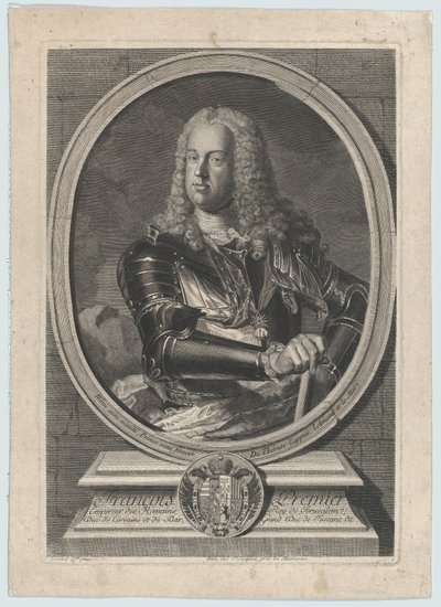 フランシス 1 世の肖像 1745年。 作： Gilles Jacques Petit