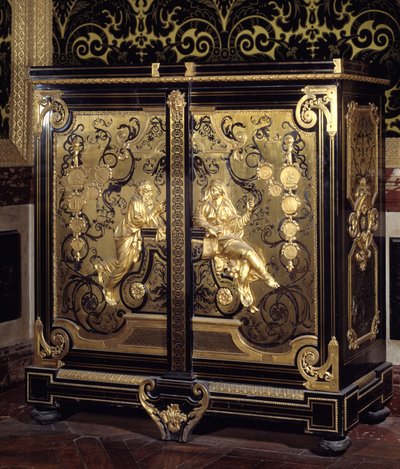 レジダンス様式の家具：ジル・マリー・オプレノル（1672-1742）のコイン付きキャビネット 18世紀 ヴェルサイユ、シャトー美術館 作： Gilles Marie Oppenord