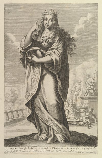 Camme、1647年。作成者: Gilles Rousselet、Abraham Bosse。 作： Gilles Rousselet and Abraham Bosse