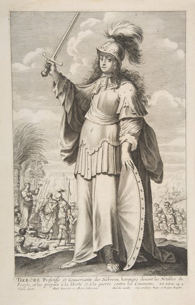 デボラ、1647年。クリエイター：ジル・ルスレ、アブラハム・ボッセ。 作： Gilles Rousselet and Abraham Bosse