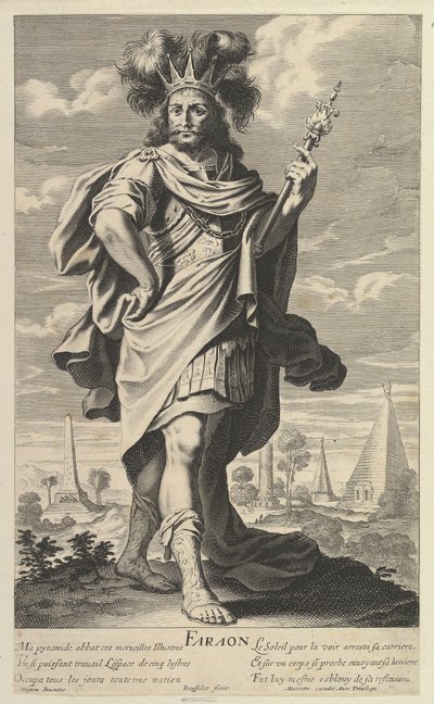 ファラオ、カリフォルニア州。 1639-40。 クリエイター：ジル・ルスレ、アブラハム・ボッセ。 作： Gilles Rousselet and Abraham Bosse