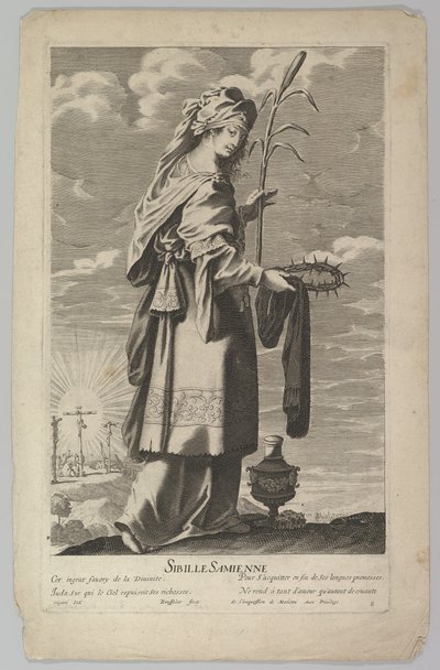 サミアン シビル、カリフォルニア州。 1635. 作成者: ジル・ルスレ、エイブラハム・ボッセ。 作： Gilles Rousselet and Abraham Bosse