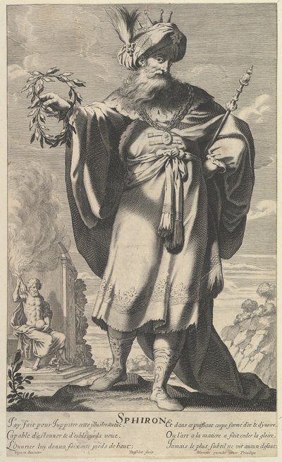 スフィロン、カリフォルニア州。 1639-40。 クリエイター：ジル・ルスレ、アブラハム・ボッセ。 作： Gilles Rousselet and Abraham Bosse