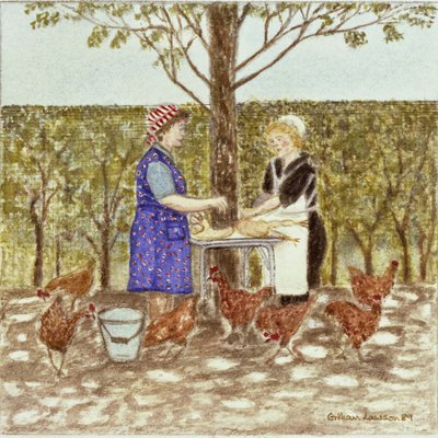 Coq au Vin、1989（水彩紙） 作： Gillian Lawson