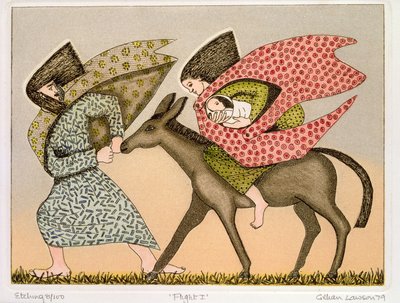 1979年エジプトへの飛行 作： Gillian Lawson