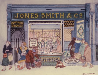 Jones Smith＆Co.、Butchers Shop 作： Gillian Lawson