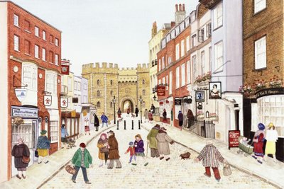 ウィンザー城、1989（水彩紙） 作： Gillian Lawson