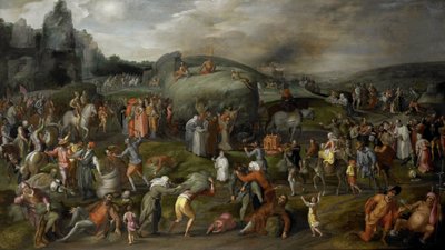 教会と国家の権威による虐待の寓話 作： Gillis Mostaert (I)