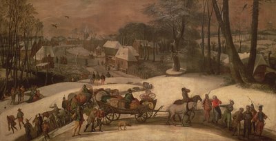 冬の軍事遠征、1590年頃 作： Gillis Mostaert