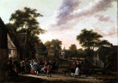 ダンスをする農民たち 作： Gillis Rombouts