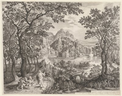 ベアーズにむさぼり食われるベテルの子供たちをののしるエリシャ、1602年。 作： Gillis van Coninxloo