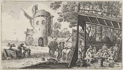 納屋のテーブルを囲む農民 (de Smaak) 五感のある風景（連載タイトル） 作： Gillis van Scheyndel (I)