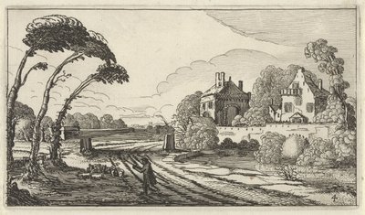 風景の中の羊飼い 12 の風景図 (オブジェクトのタイトル) 作： Gillis van Scheyndel (I)