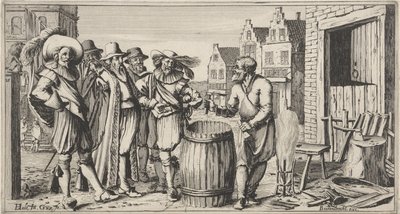 ワークショップの前のクーパー 作： Gillis van Scheyndel (I)