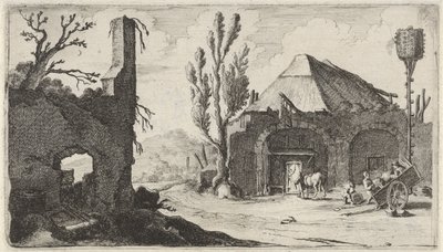 廃墟と旅館の未舗装路 十二の風景（連載タイトル） 作： Gillis van Scheyndel (I)