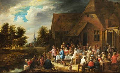 宿の裏で一休み 作： Gillis van Tilborgh