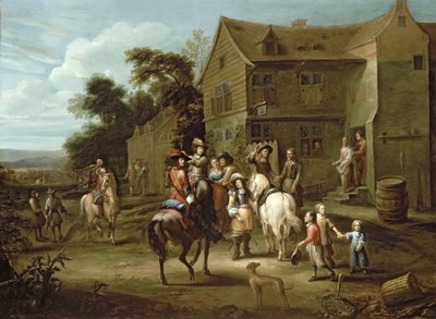 オレンジのウィリアム王子と狩人 作： Gillis van Tilborgh the younger