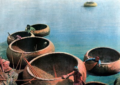 ユーフラテス川のクッフェ、c1890 作： Gillot