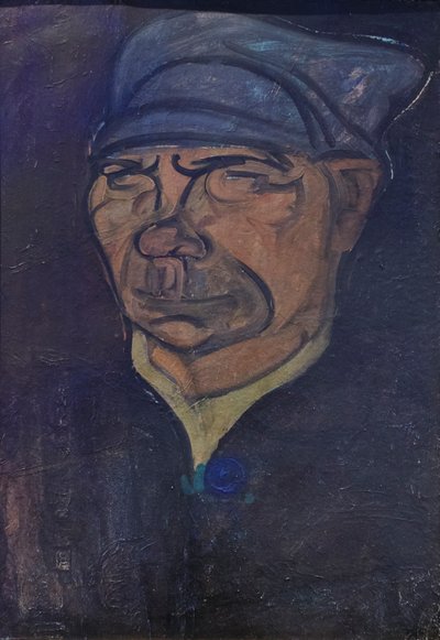 漁師の頭、ブラーノ島の漁師 作： Gino Rossi