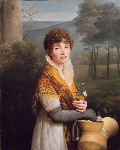 若い女性の肖像、c1807-1810 作： Gioacchino Giuseppe Serangeli