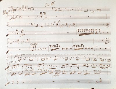 ジョアキーノ・ロッシーニ作曲「シンデレラ」の交響曲のバイオリンの楽譜のページです。 作： Gioachino Rossini
