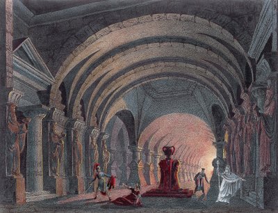 Gioacchino Rossinin (1792-1868) lavastus Semiramidin IV näytökselle, kaiverrus 作： Gioachino Rossini