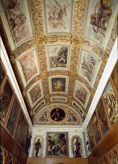 プロメテウスの物語（フランチェスコ1世のメディチ家のストゥディオロの天井 作： Giorgio (and workshop) Vasari