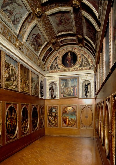 フランチェスコ1世メディチのストゥディオーロの眺め 作： Giorgio (and workshop) Vasari