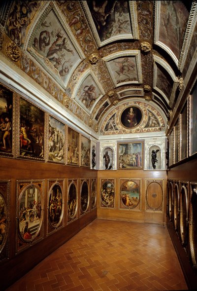 フランチェスコ1世メディチのストゥディオーロの眺め 作： Giorgio (and workshop) Vasari