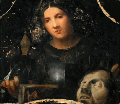 ルネッサンス：ゴリアテの首を持つダビデ（ジョルジョーネ作 作： Giorgio (workshop of) Giorgione