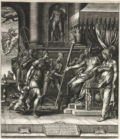 ApellesのCalumny、1560。 作： Giorgio Ghisi