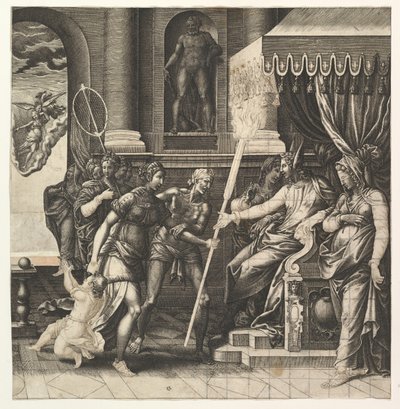 ApellesのCalumny、1560。 作： Giorgio Ghisi