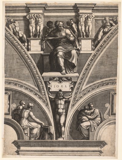 預言者ジョエル、1570年代初頭。 作： Giorgio Ghisi