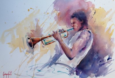 ジャズ・トランペット奏者 作： Giorgio Gosti