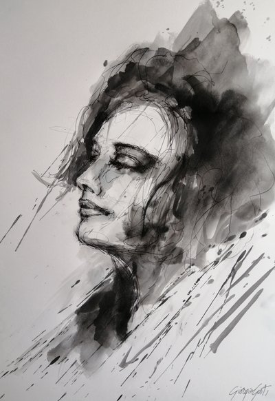 思索にふける女性 作： 
