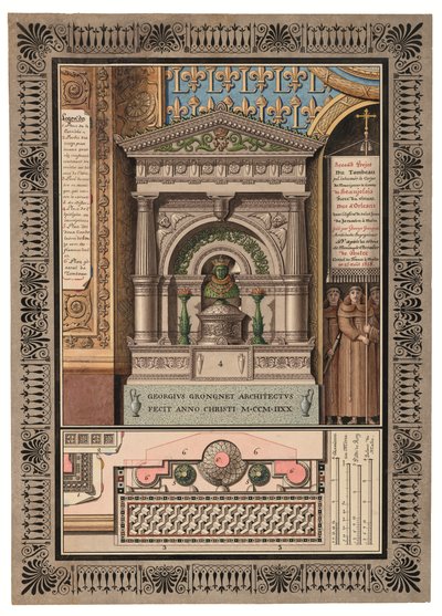 ルイ＝シャルル・ドルレアンの墓のための3つのプロジェクトのうちの1つ 作： Giorgio Grognet de Vasse