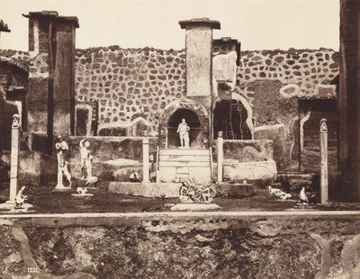 マルクス・ルクレティウスの家、ポンペイ、1870年頃（写真） 作： ジョルジオの夏