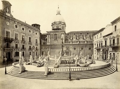 プレトリアの噴水（イタリア・パレルモ） 写真：Giorgio Sommer 作： Giorgio Sommer