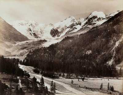 スイスの氷河の風景 作： Giorgio Sommer