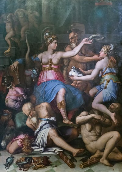 Oikeuden, totuuden ja paheiden vertauskuva 作： Giorgio Vasari