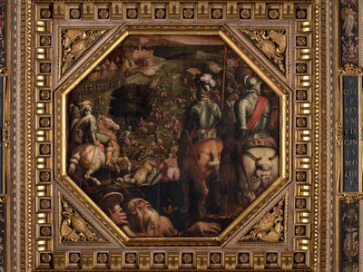 ヴァル・ディ・キアナのマルチアーノの戦い 作： Giorgio Vasari
