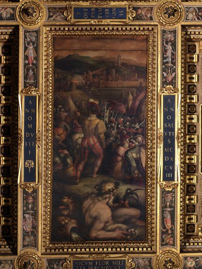 ヴィコピザーノの捕獲 作： Giorgio Vasari