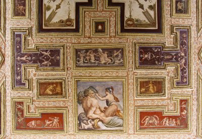 セレス看護トリプトレムス、アルトヴィティの天井の詳細、1553年のフレスコ画 作： Giorgio Vasari