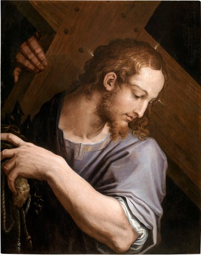 十字架を運ぶキリスト、1553年。 作： Giorgio Vasari