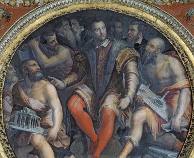 Sala di Cosimo IのCosimo Iとそのアーティスト（274610も参照） 作： Giorgio Vasari