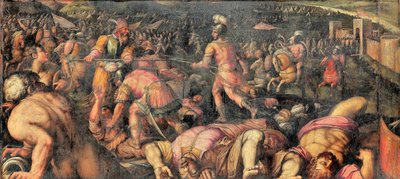 フィエーゾレでのラダガイサスの敗北 作： Giorgio Vasari