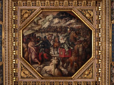 カセンティーノにおけるヴェネツィア人の敗北 作： Giorgio Vasari