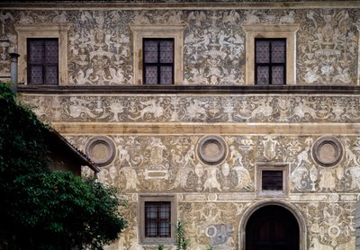 市立美術館のファサード（Palazzo Vitelli alla Cannoniera 作： Giorgio Vasari