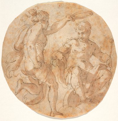 フロレンティアが雲の上に即位したコジモ 1 世を戴冠 作： Giorgio Vasari